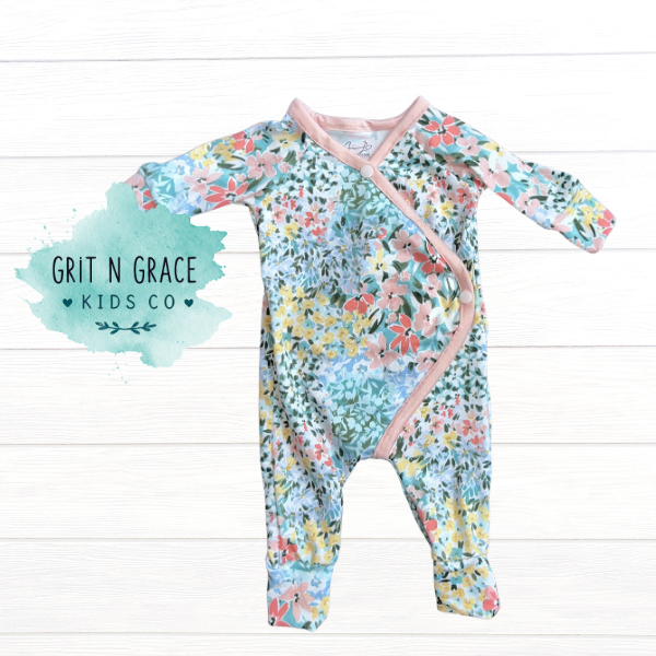 Pastel Floral Baby Romper