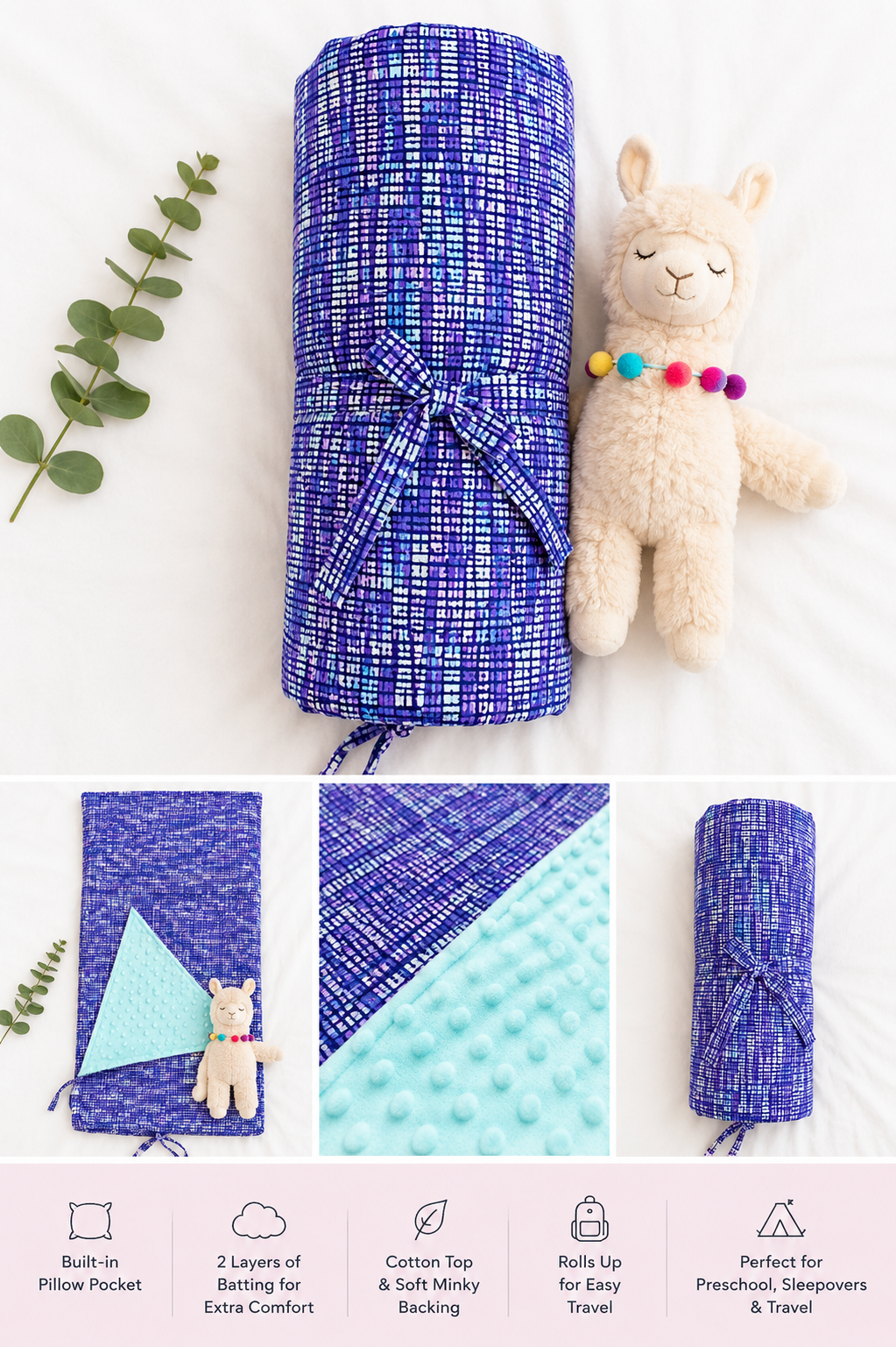 Retro Purple Sleeping Mat