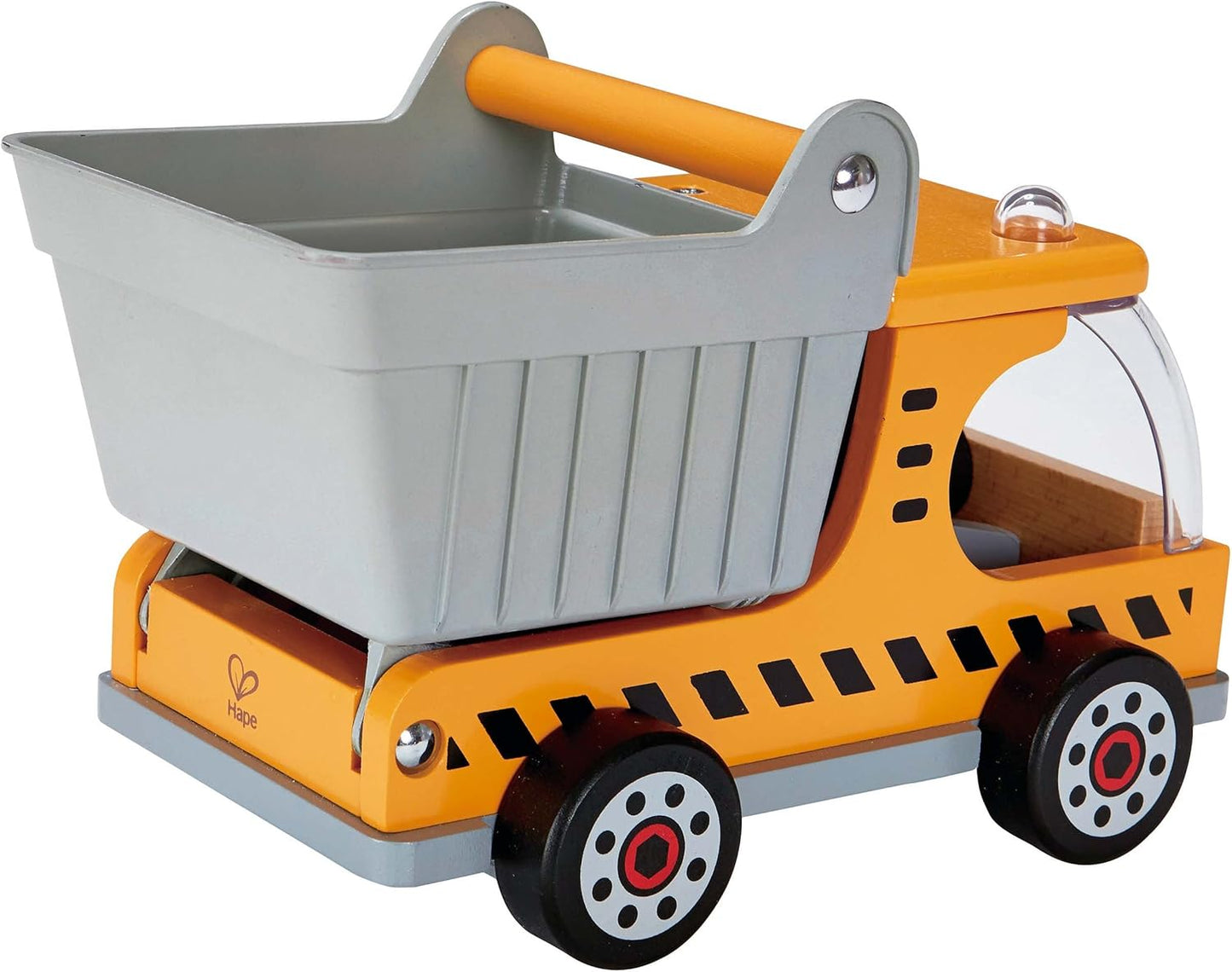 Hape Wooden Dump Truck| Pretend Play Construction Vehicle Toys for Toddlers