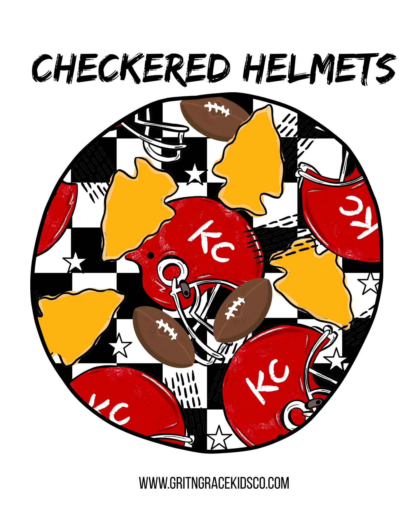 Checkered Helmets