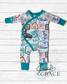 Snow Resort Baby Onesie | Cozy Winter Baby Bodysuit | Handmade Boutique Baby Clothes | NB–9/12m