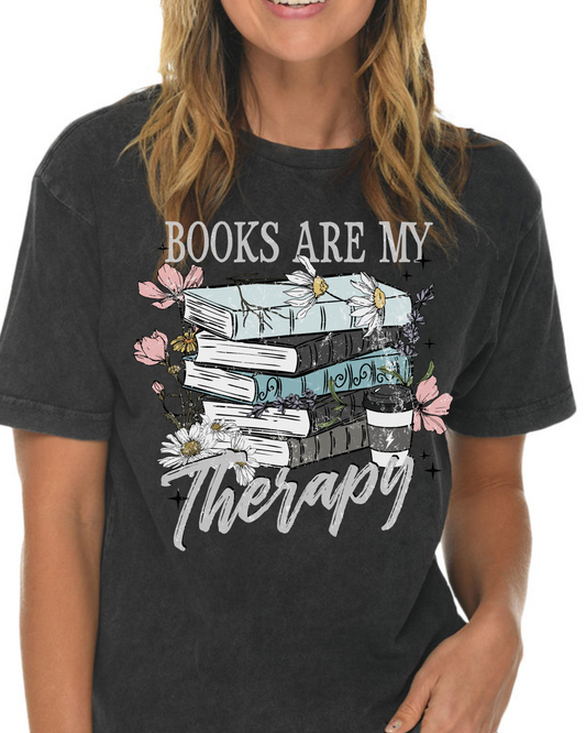 Books are my Therapy t-shirt