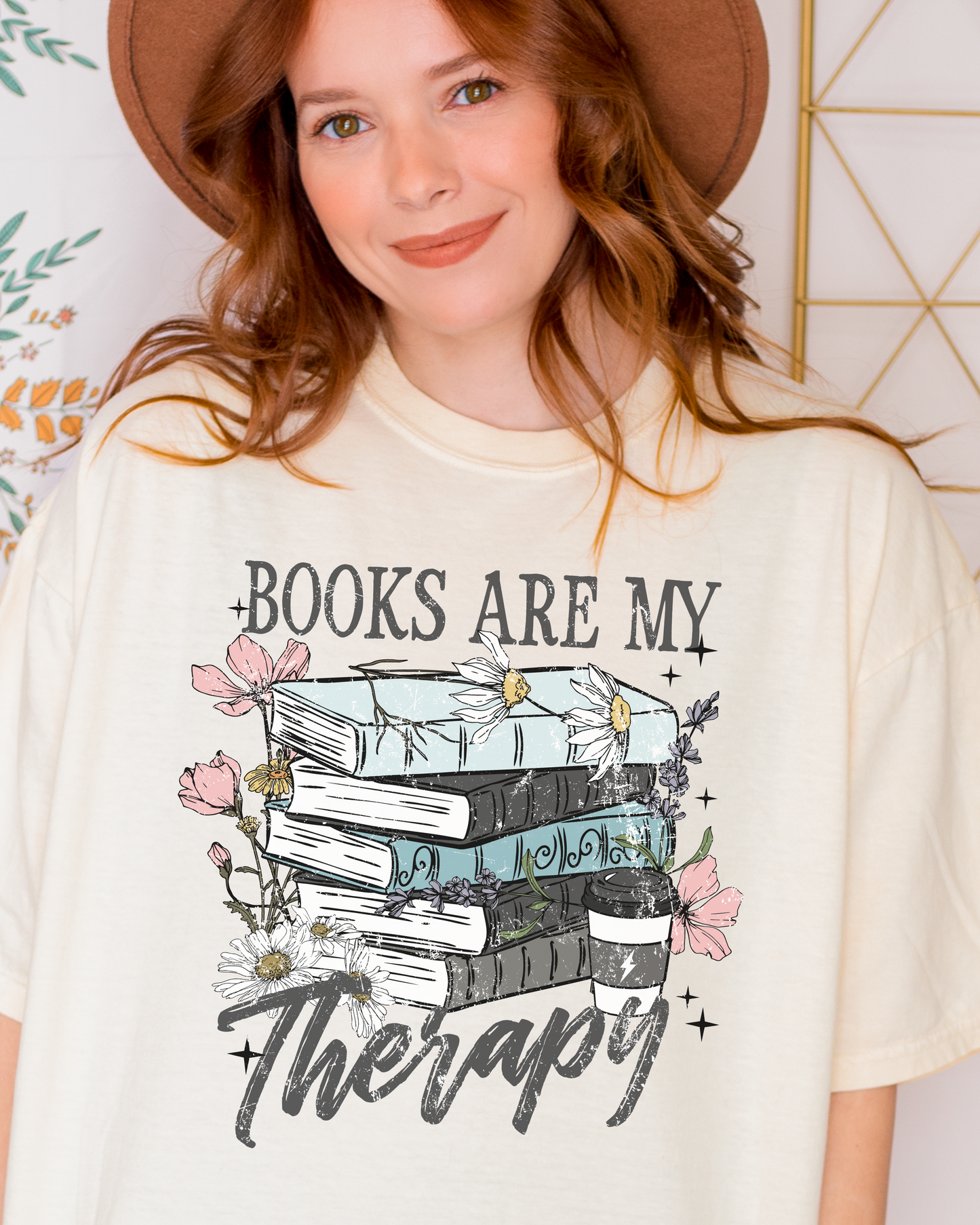 Books are my Therapy t-shirt