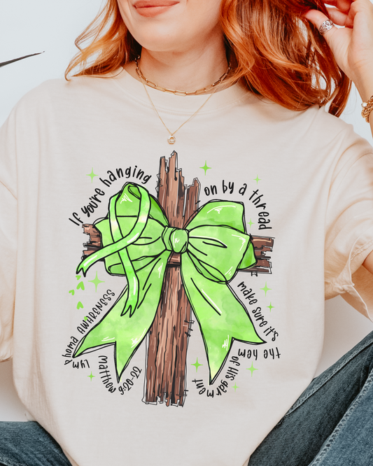 Matthew 9:20-22 Lymphoma Awareness tshirt,