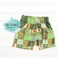 Fishing Patchwork Shorts