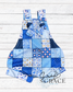Patchwork {New} KC Baseball Handmade Overalls