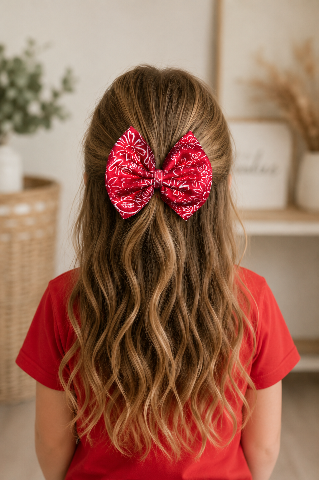 Red and Pink KC Bow