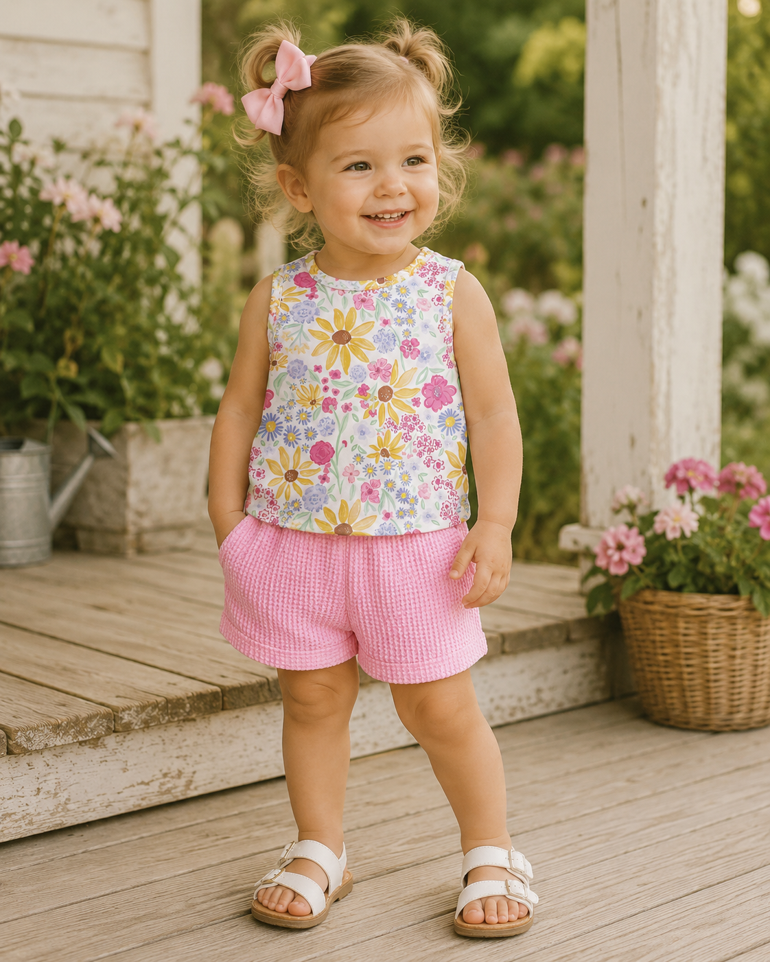 Sunny Blooms Tank & Short Set