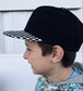 Checker Brim Snapback Hat