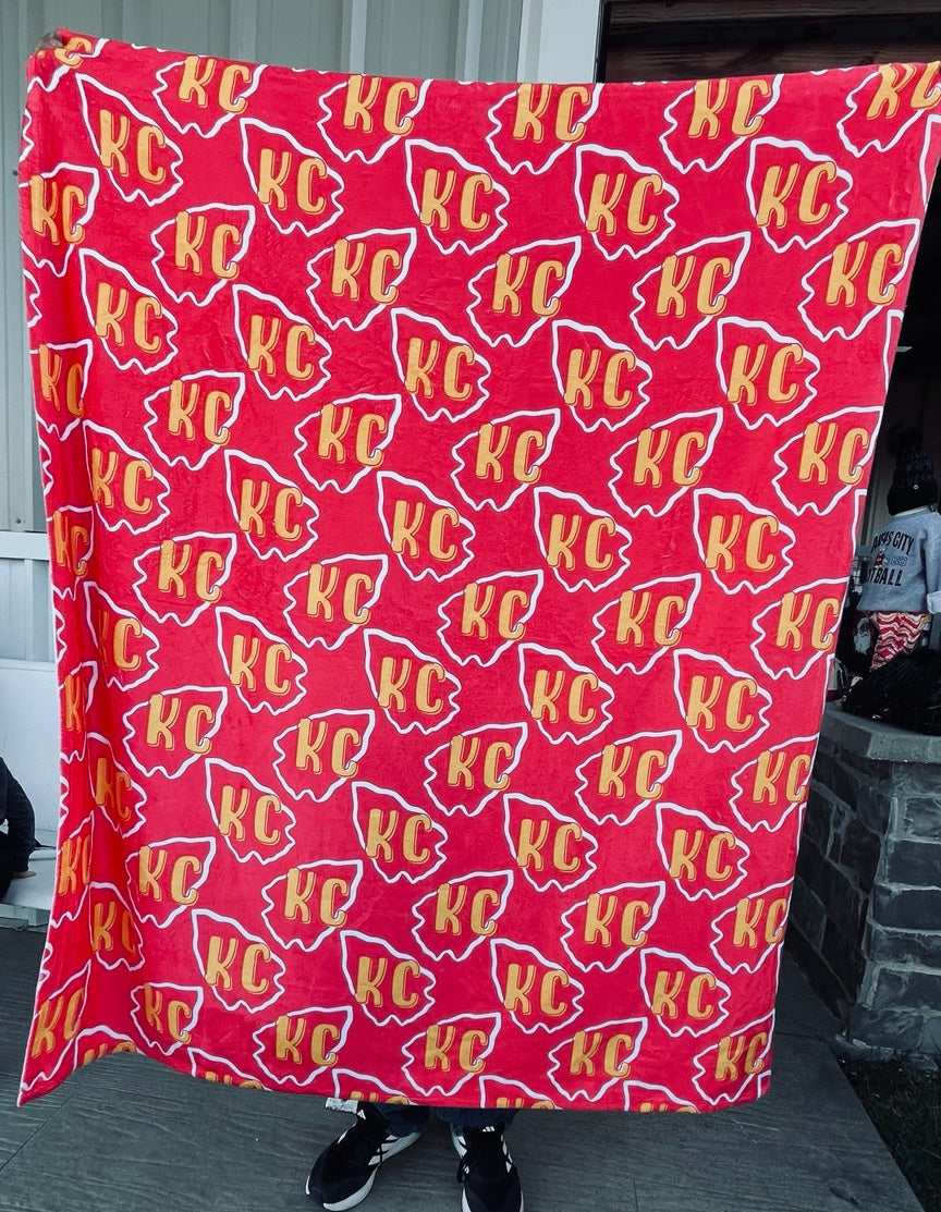 KC Football Arrowhead Blanket