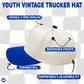 Vintage Royal Blue Snapback Hat