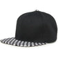 Checker Brim Snapback Hat