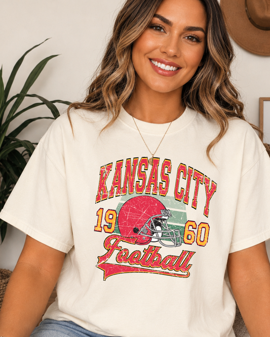 Kansas City Football Vintage Tshirt