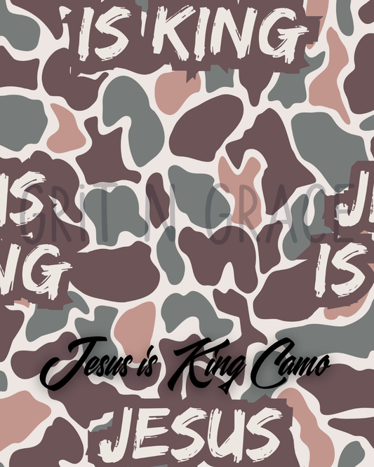Jesus is King Camo