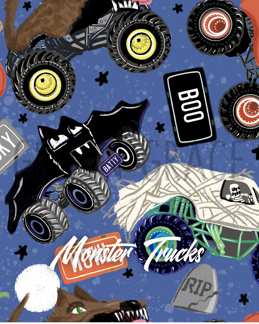 Monster Trucks and Checkers