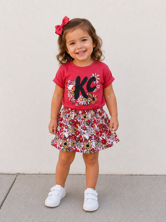 KC Floral Paperbag Skirt