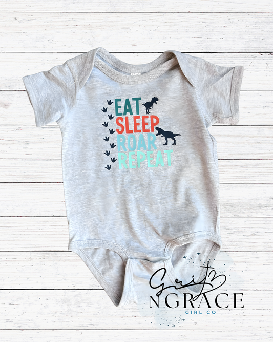 Eat, Sleep, Roar Repeat Onesie